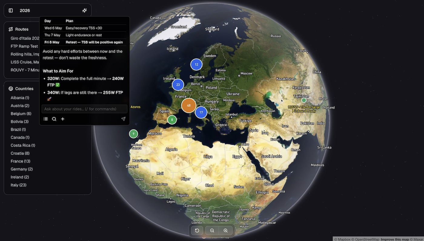 CTI AI Coaching Chat on the Globe View