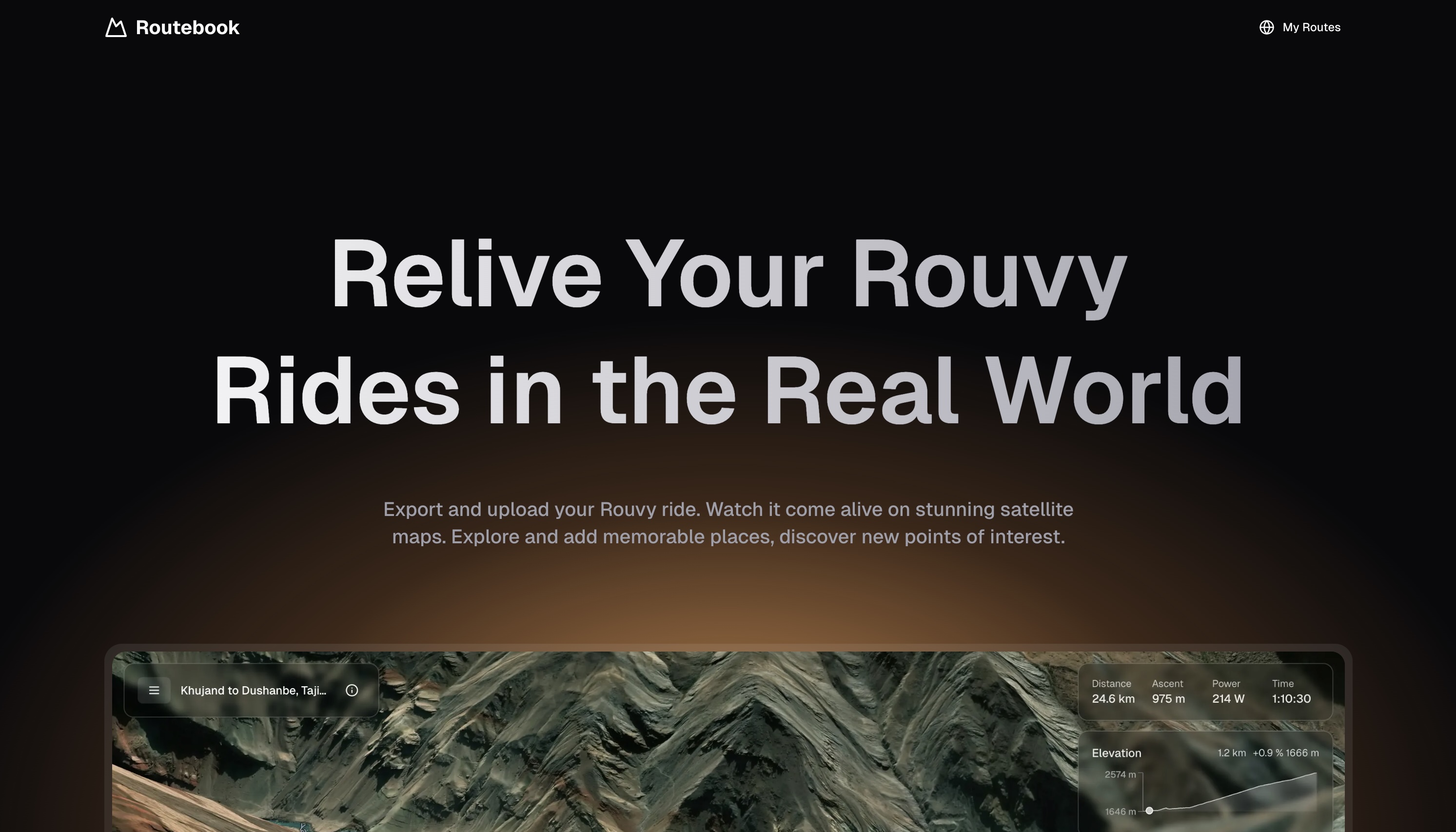 Routebook - Relive Your Rouvy Rides in the Real World