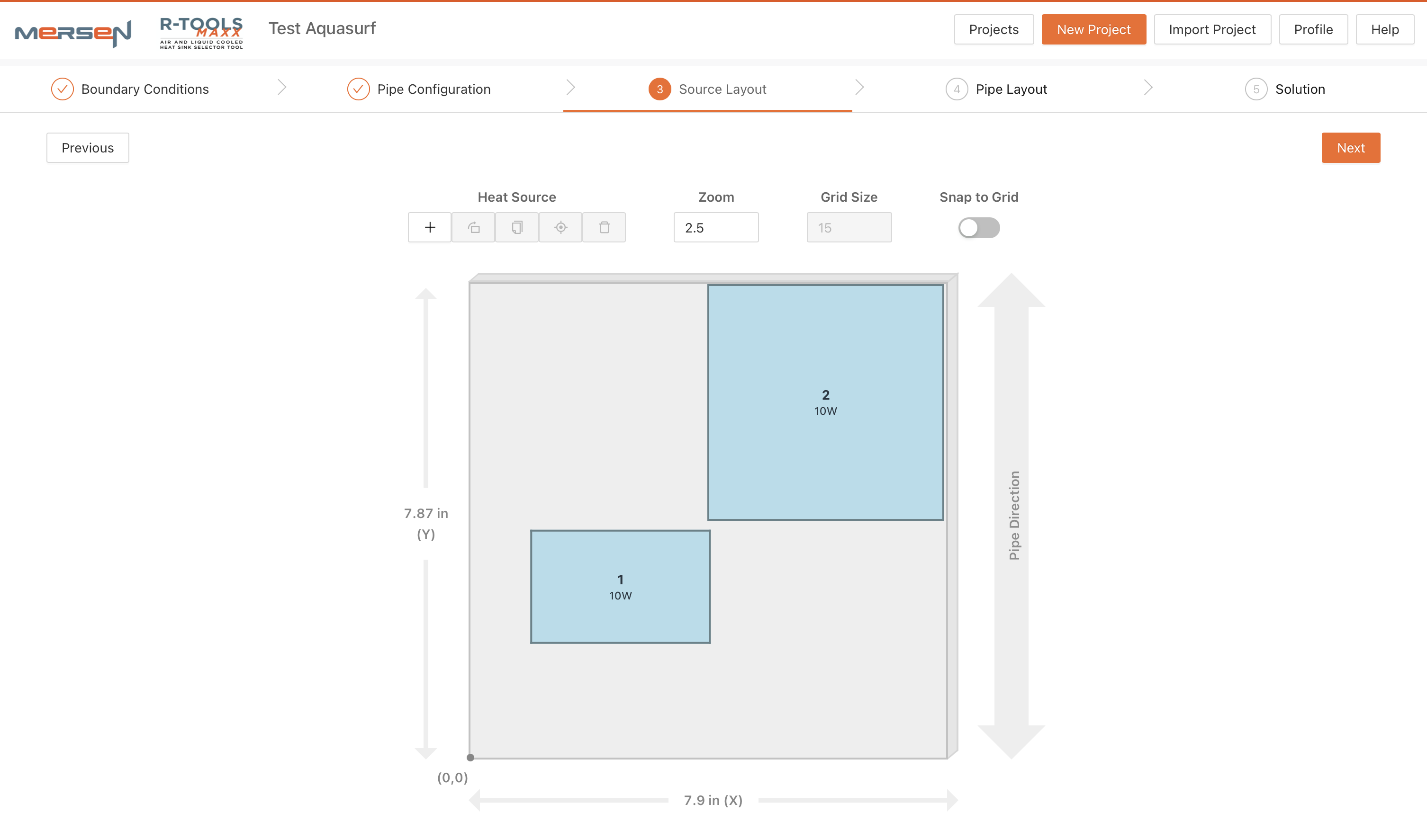 AquaFlow heat source layout